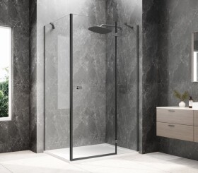 POLYSAN - GLOBE GUN METAL obdélníkový sprchový kout 1000x800, čiré sklo, pravé GB1010-3215RGM