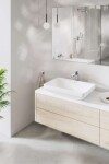 GROHE - Euro Ceramic Umyvadlo na desku 60x40 cm, s přepadem, bez otvoru pro baterii, alpská bílá 102434SH00