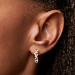 Royal Fashion náušnice 14k zlato Vermeil GU-DR22120E-YELLOWGOLD-MOONSTONE-TOPAZ-OPAL