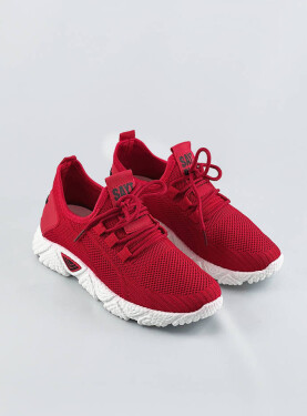Lehké červené dámské sportovní boty model 17098953 Červená jedna velikost FEEBIT-ER