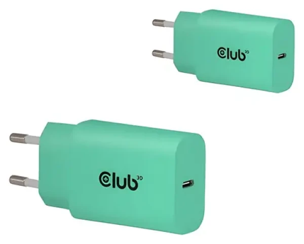 Club 3D CAC-3020 zelená / Nabíječka USB-C / 2-pack / 30W / Power Delivery (CAC-3024)