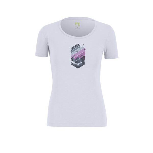 KARPOS W Valley T-Shirt, Bright White/Bloom velikost: S