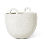 Ferm Living Keramický obal na květináč Speckle Pot, krémová barva, keramika