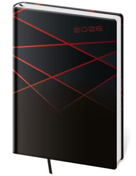 Diář 2026 týdenní A5 Vario - 1 BLACK DESIGN