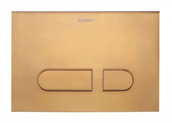 DURAVIT - DuraSystem Ovládání splachování, kartáčovaný bronz WD5012044000