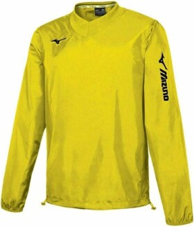 Mizuno Trad Rain Jacket Yellow Fluo - Fotbalová bunda Mizuno Sendai Trad Rain Jacket P2EE755050 Velikost textilu: M