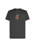 Pánské merino triko s krátkým rukávem ICEBREAKER Mens 150 Tech Lite SS Tee Bear Catch, Obsidian velikost: L
